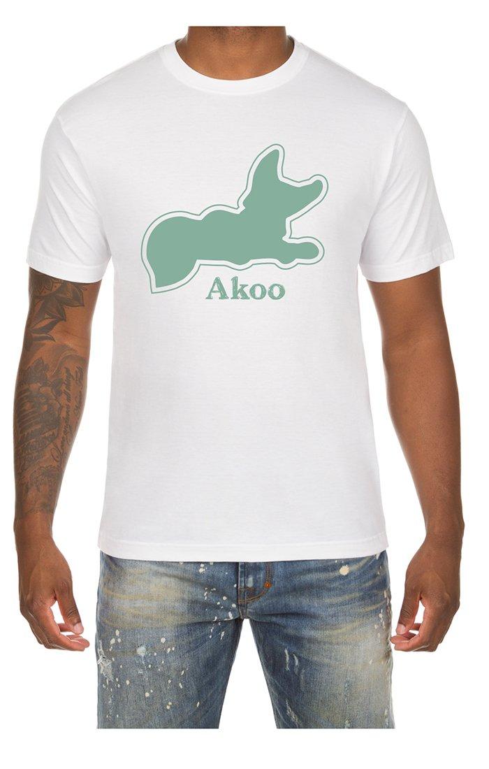 AKOO Men's Seafoam Snobby Short Sleeve Tee - White/Teal - WHITE/TEAL